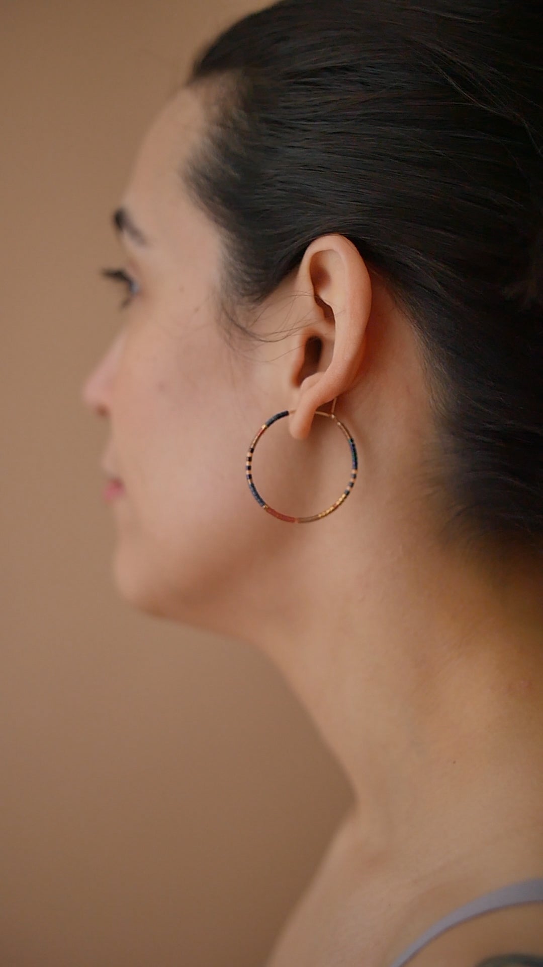 Althia - 1.25" & 1.75" 14 KT Gold Hoops