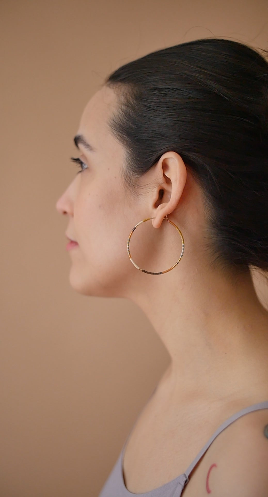 Adi - 1.25" & 1.75" 14 KT Gold Hoops