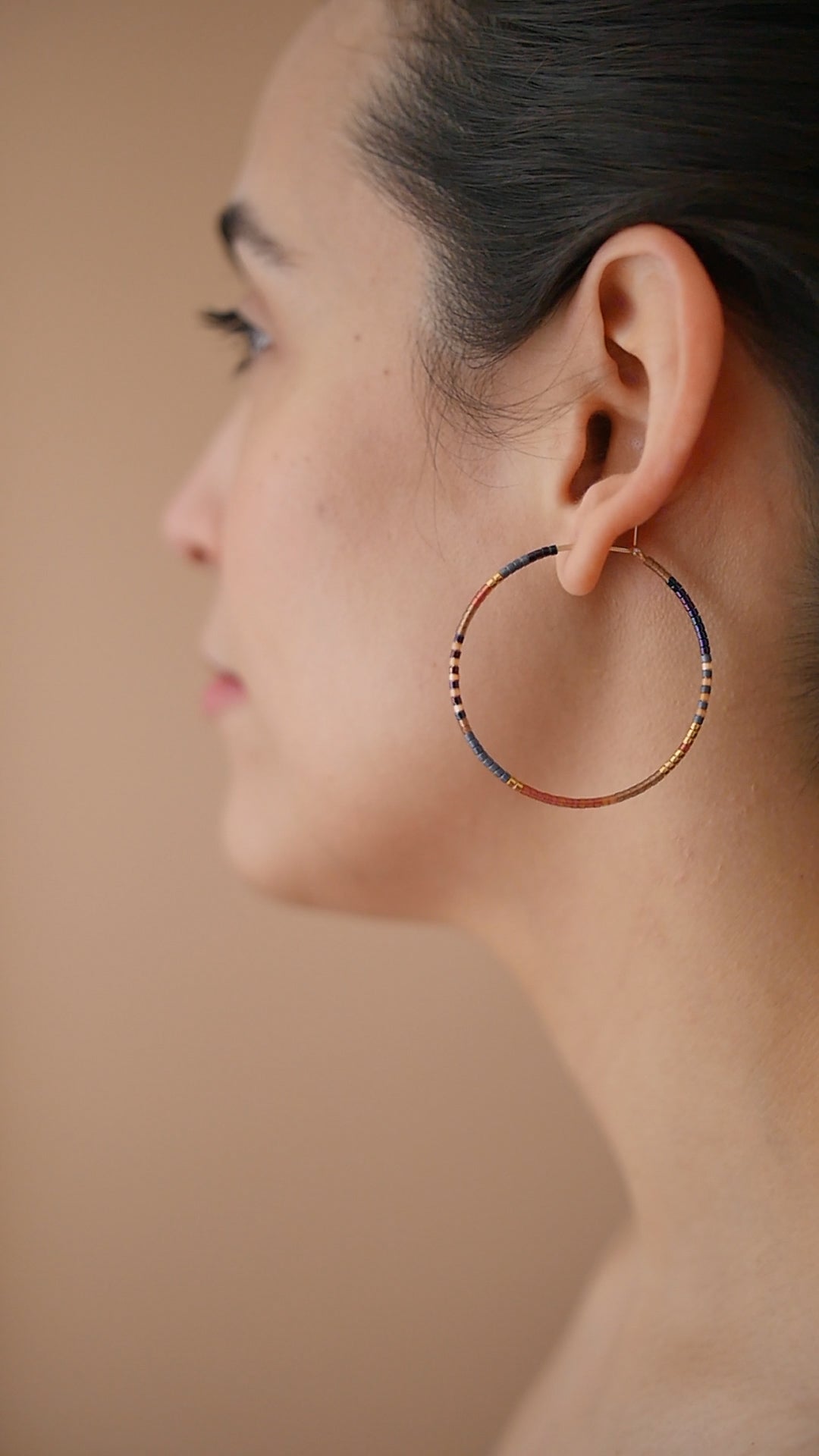 Althia - 1.25" & 1.75" 14 KT Gold Hoops