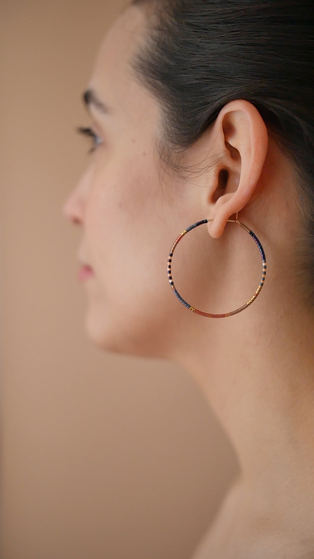 Althia - 1.25" & 1.75" 14 KT Gold Hoops