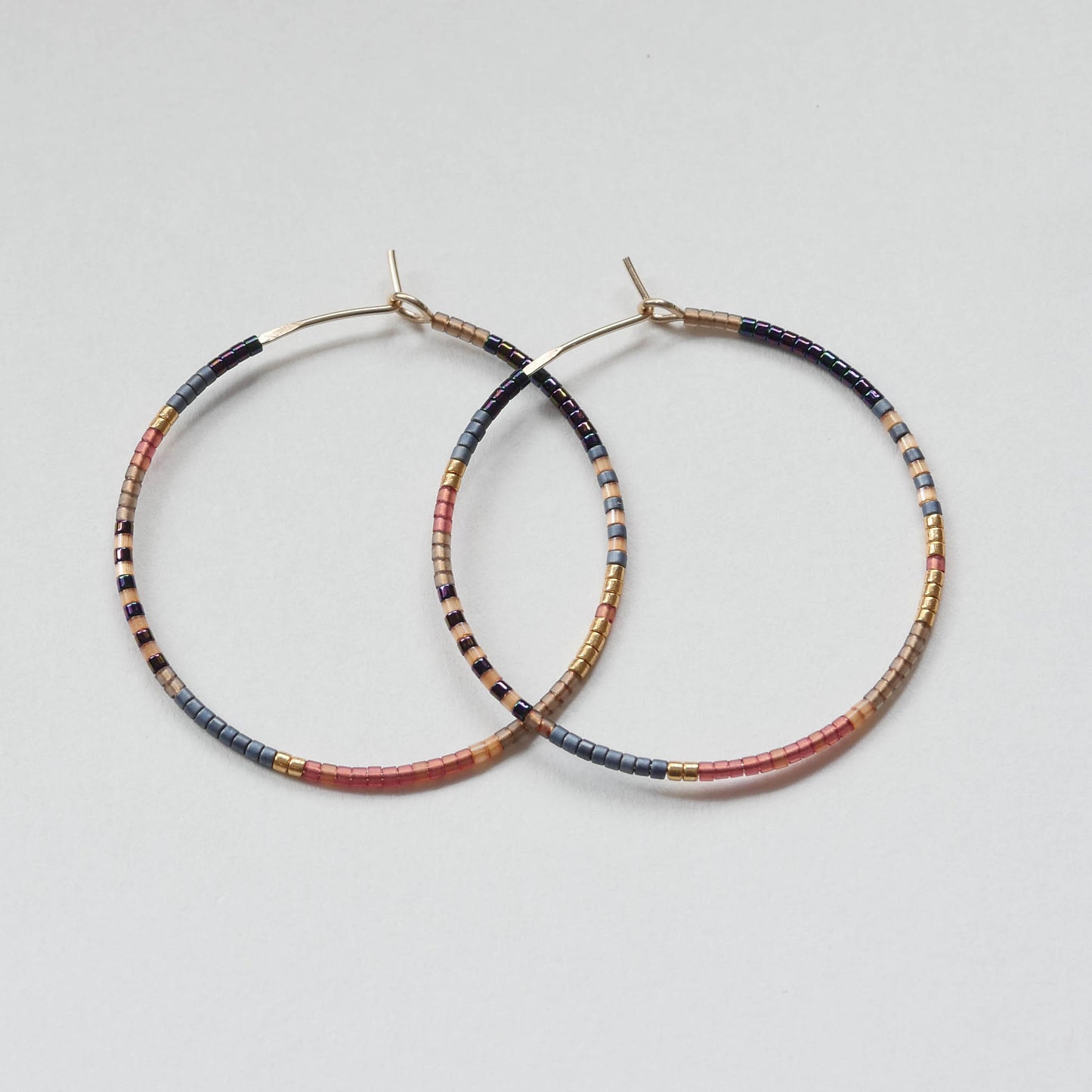 Althia - 1.25" & 1.75" 14 KT Gold Hoops