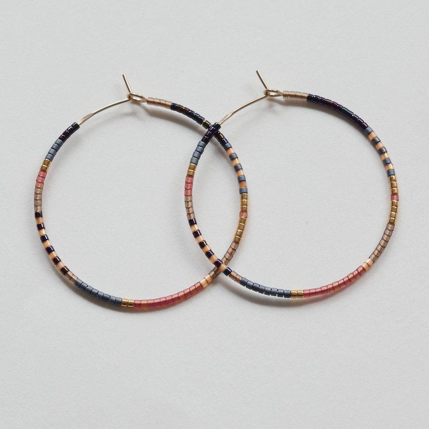 Althia - 1.25" & 1.75" 14 KT Gold Hoops