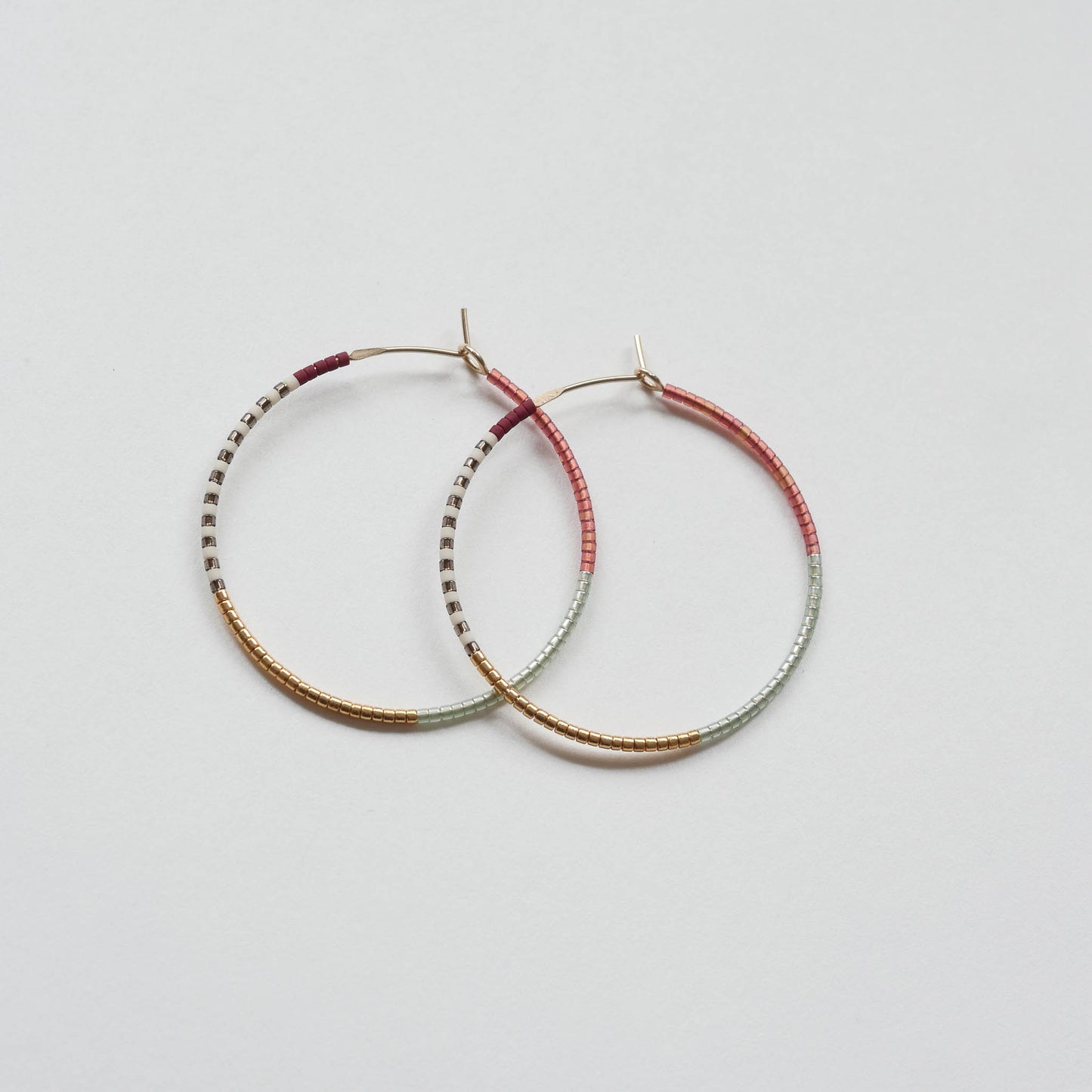 Aqsa - 1.25" & 1.75" 14 KT Gold Hoops