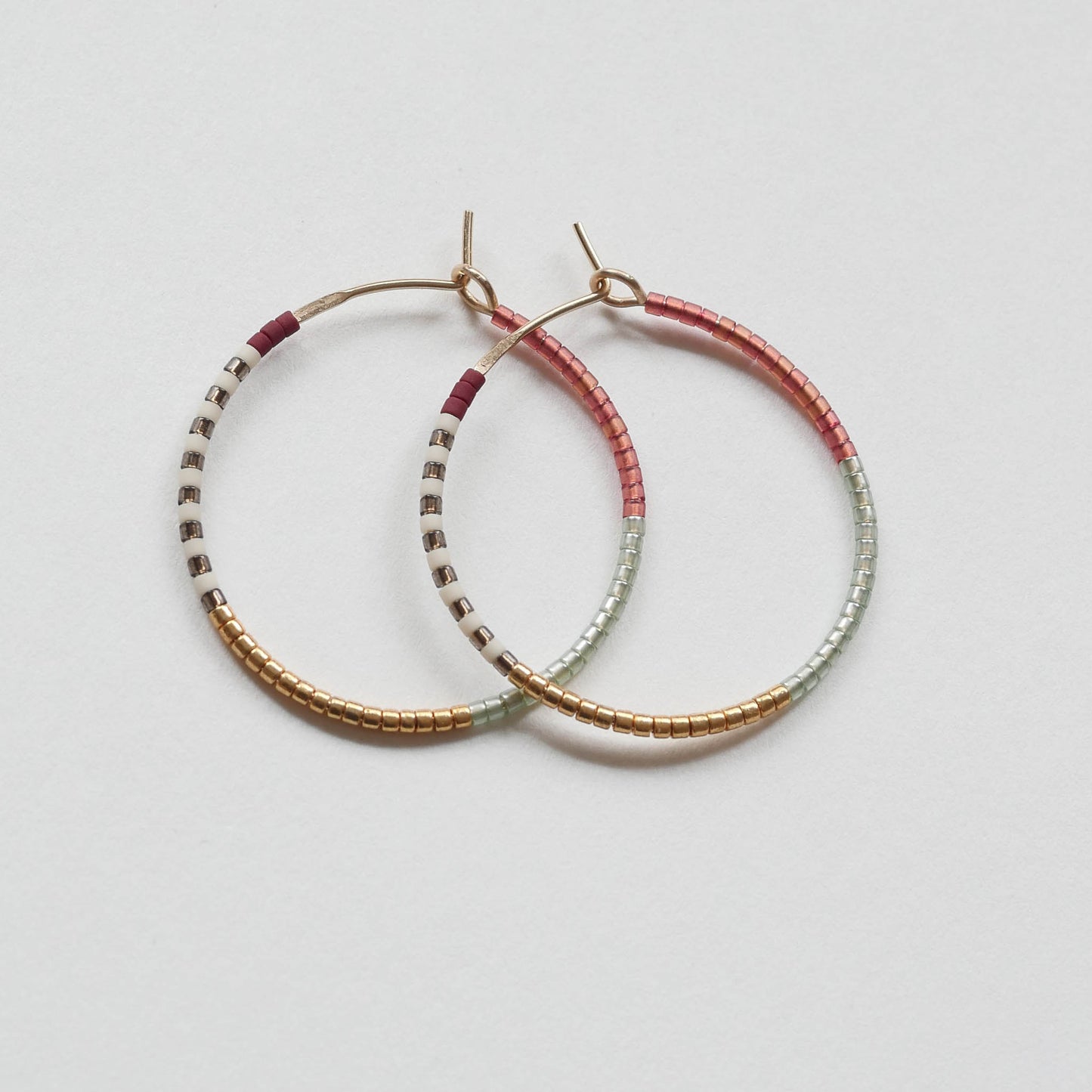 Aqsa - 1.25" & 1.75" 14 KT Gold Hoops