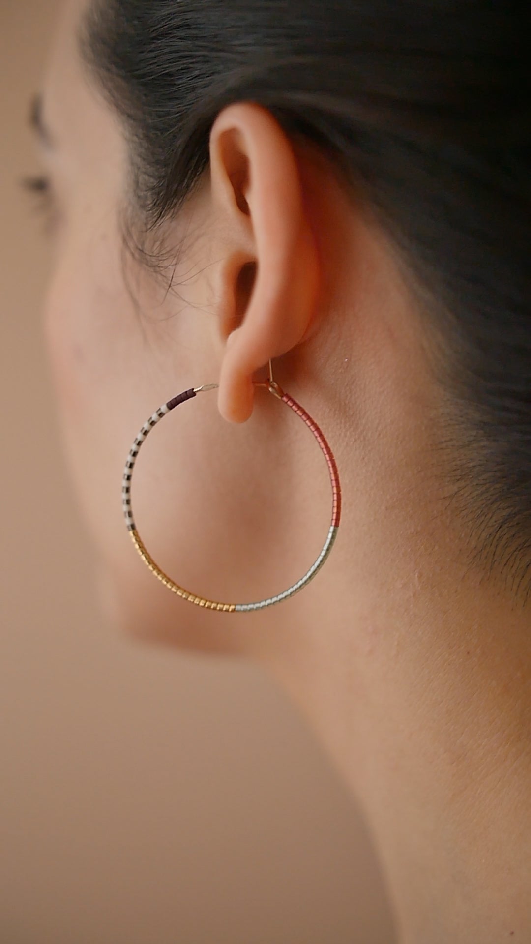 Aqsa - 1.25" & 1.75" 14 KT Gold Hoops