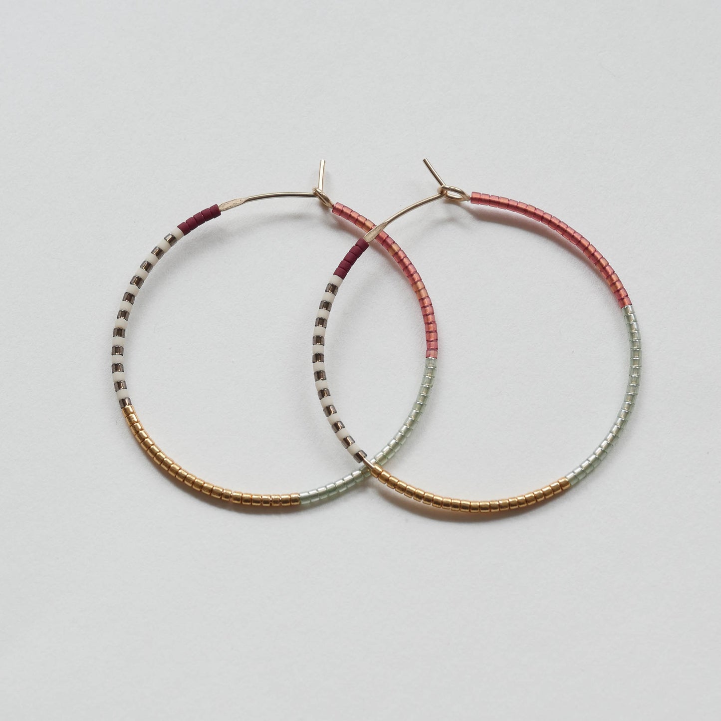 Aqsa - 1.25" & 1.75" 14 KT Gold Hoops
