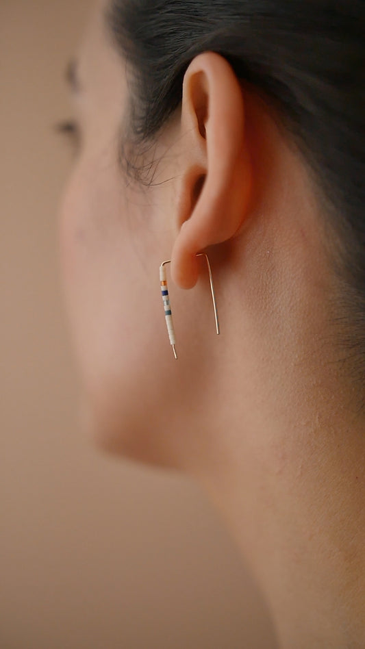 Chiyo - 14 KT Gold Bar Studs