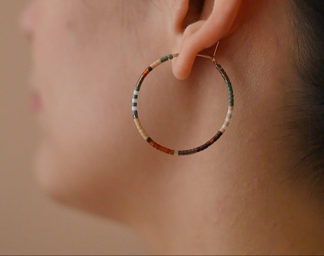 Eanna - 1.25" & 1.75" 14 KT Gold Hoops