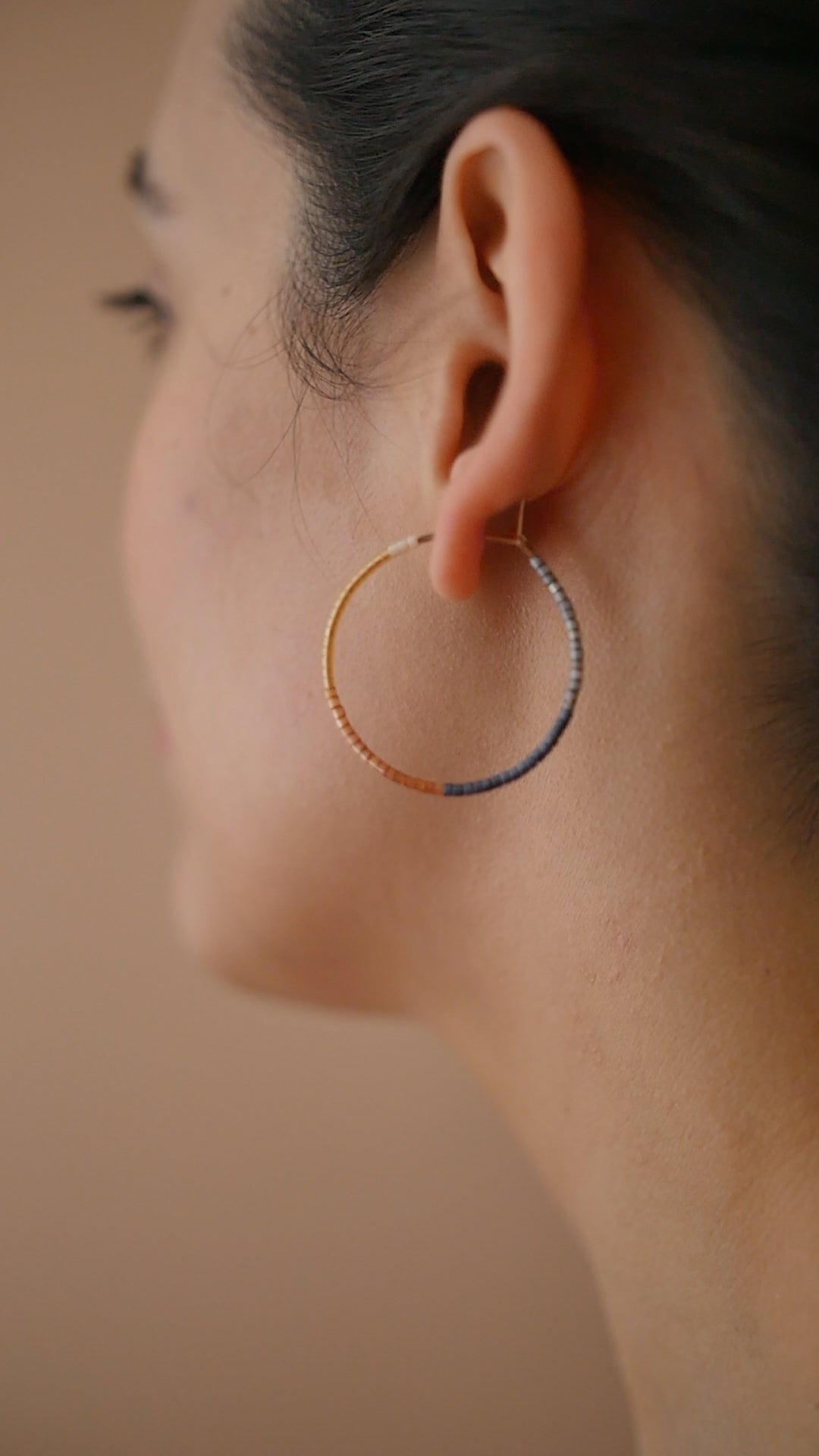 Esen - 1.25" & 1.75" 14 KT Gold Hoops