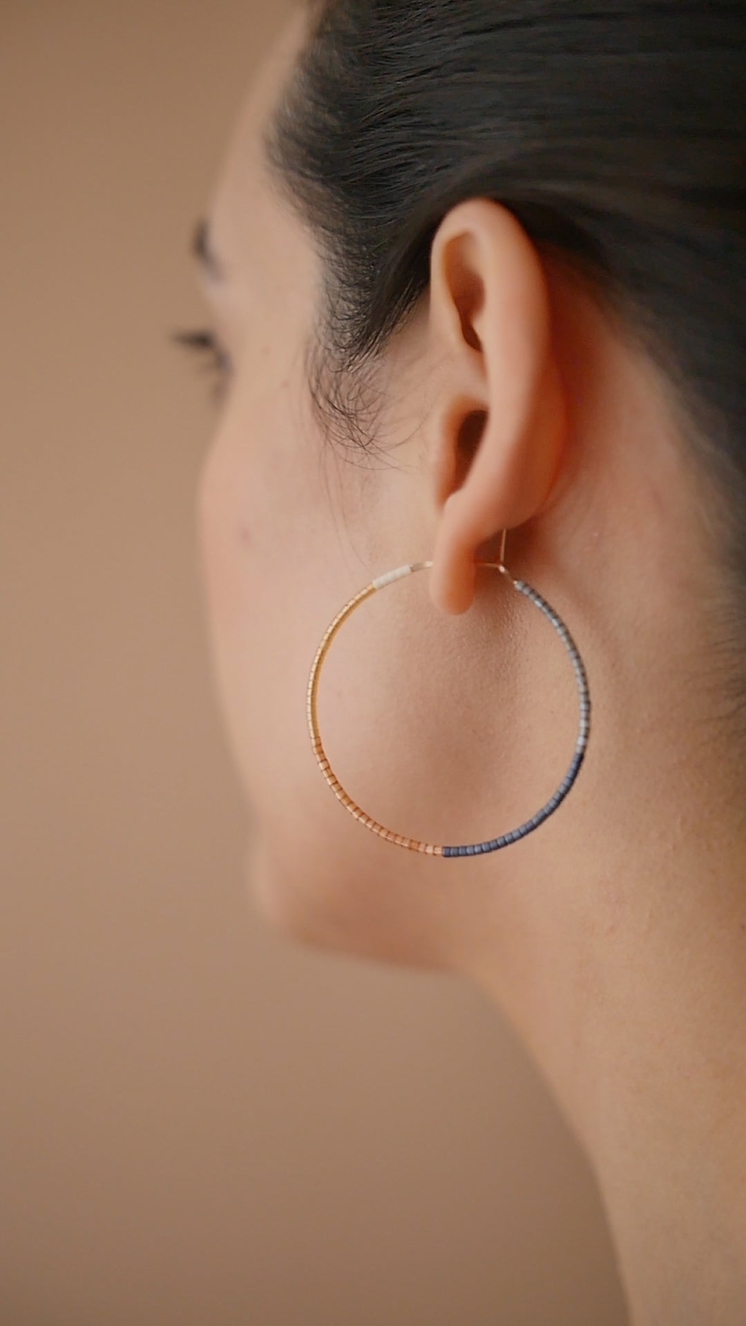 Esen - 1.25" & 1.75" 14 KT Gold Hoops