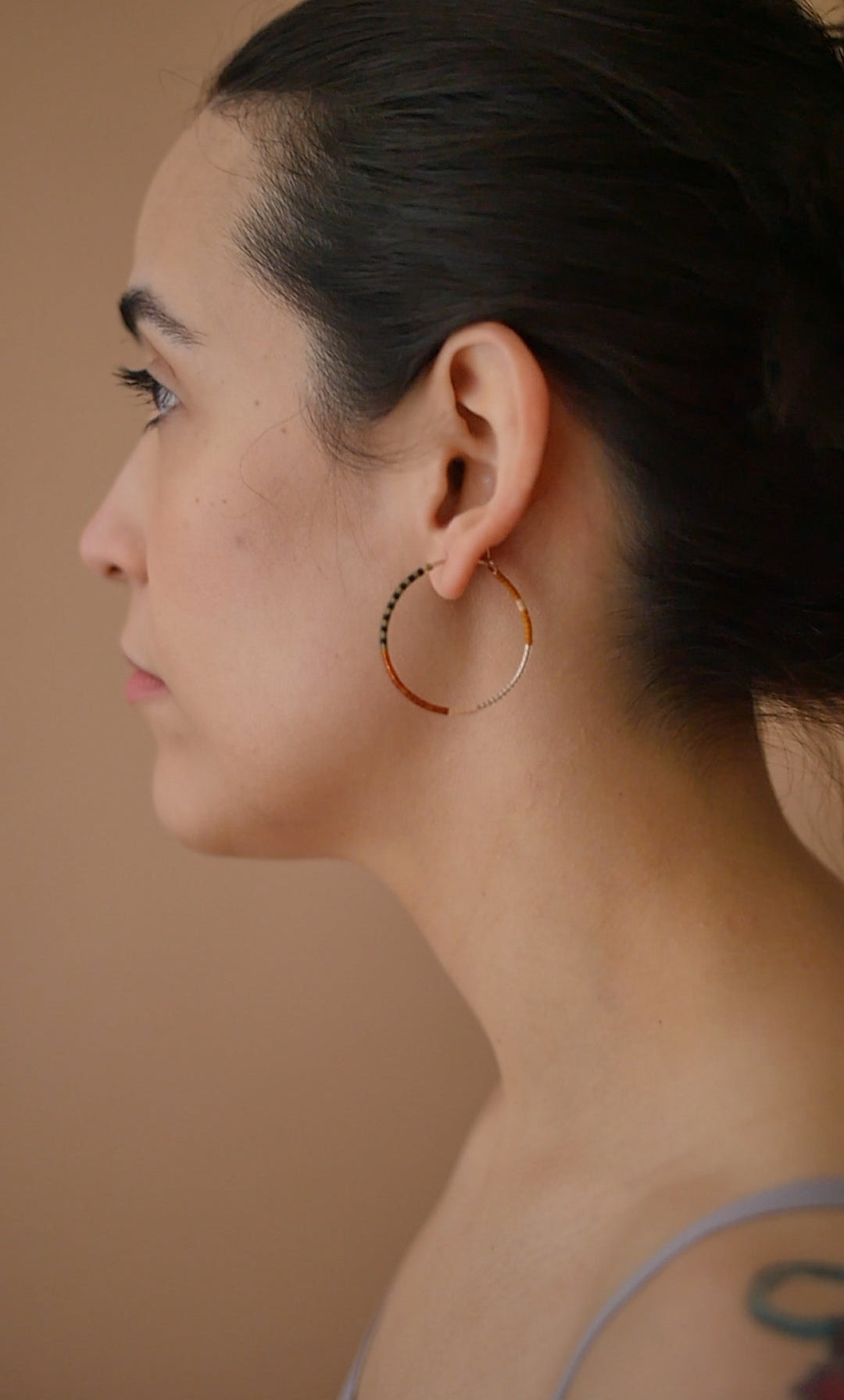 Mylene - 1.25" & 1.75" 14 KT Gold Hoops