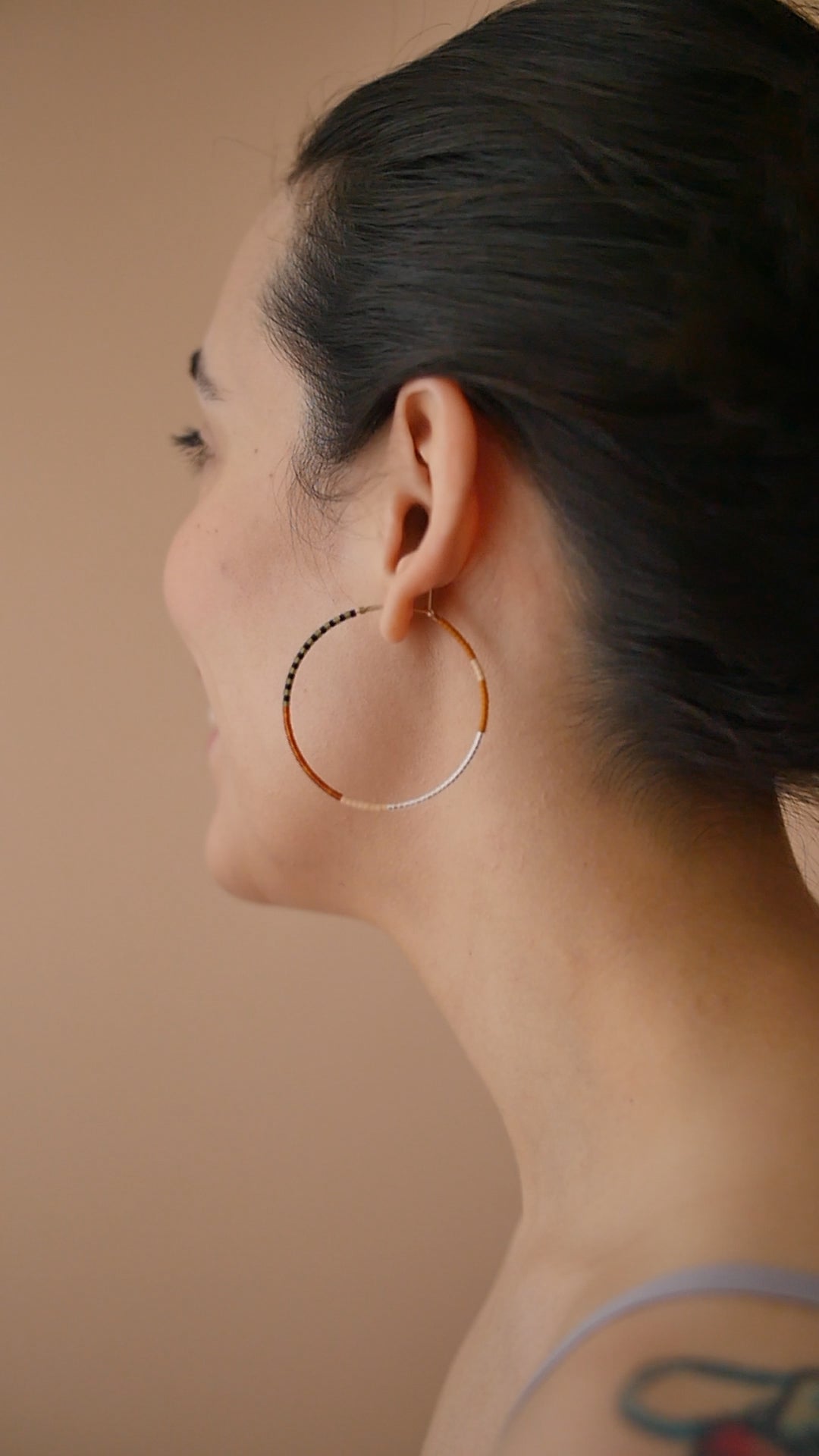 Mylene - 1.25" & 1.75" 14 KT Gold Hoops