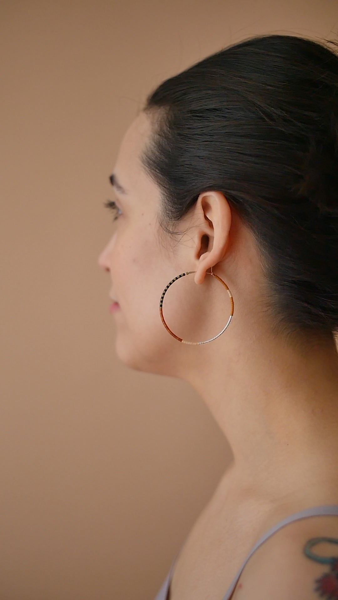 Mylene - 1.25" & 1.75" 14 KT Gold Hoops