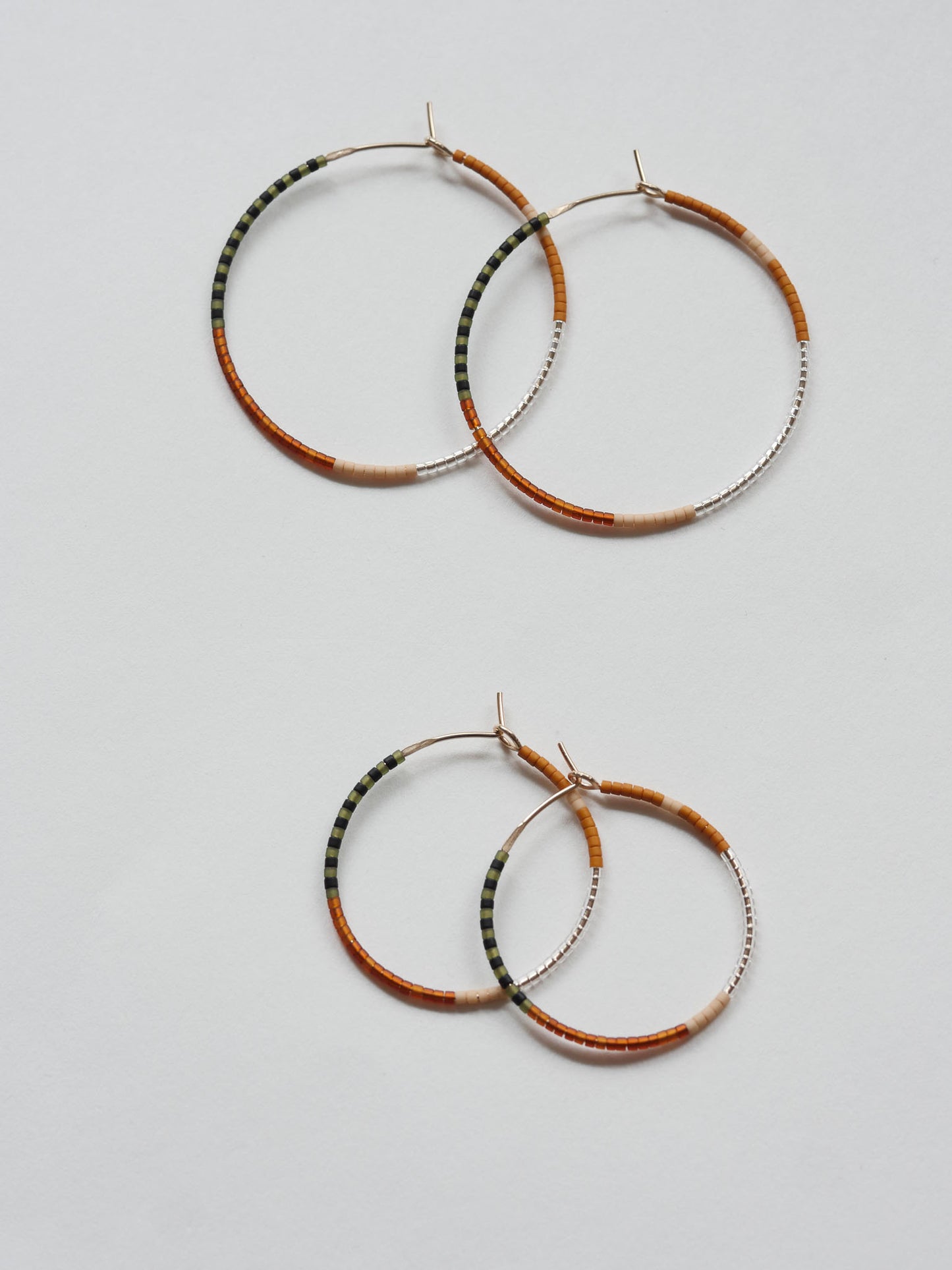 Mylene - 1.25" & 1.75" 14 KT Gold Hoops