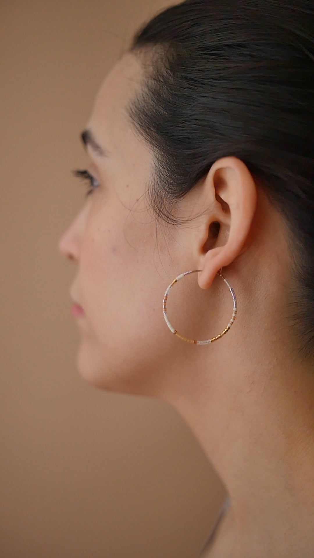 Nive - 1.25" & 1.75" 14 KT Gold Hoops