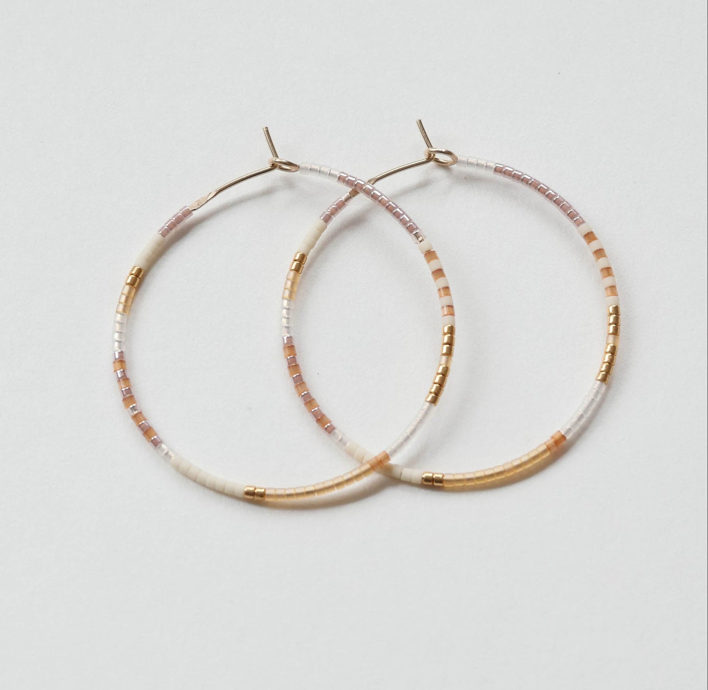 Nive - 1.25" & 1.75" 14 KT Gold Hoops