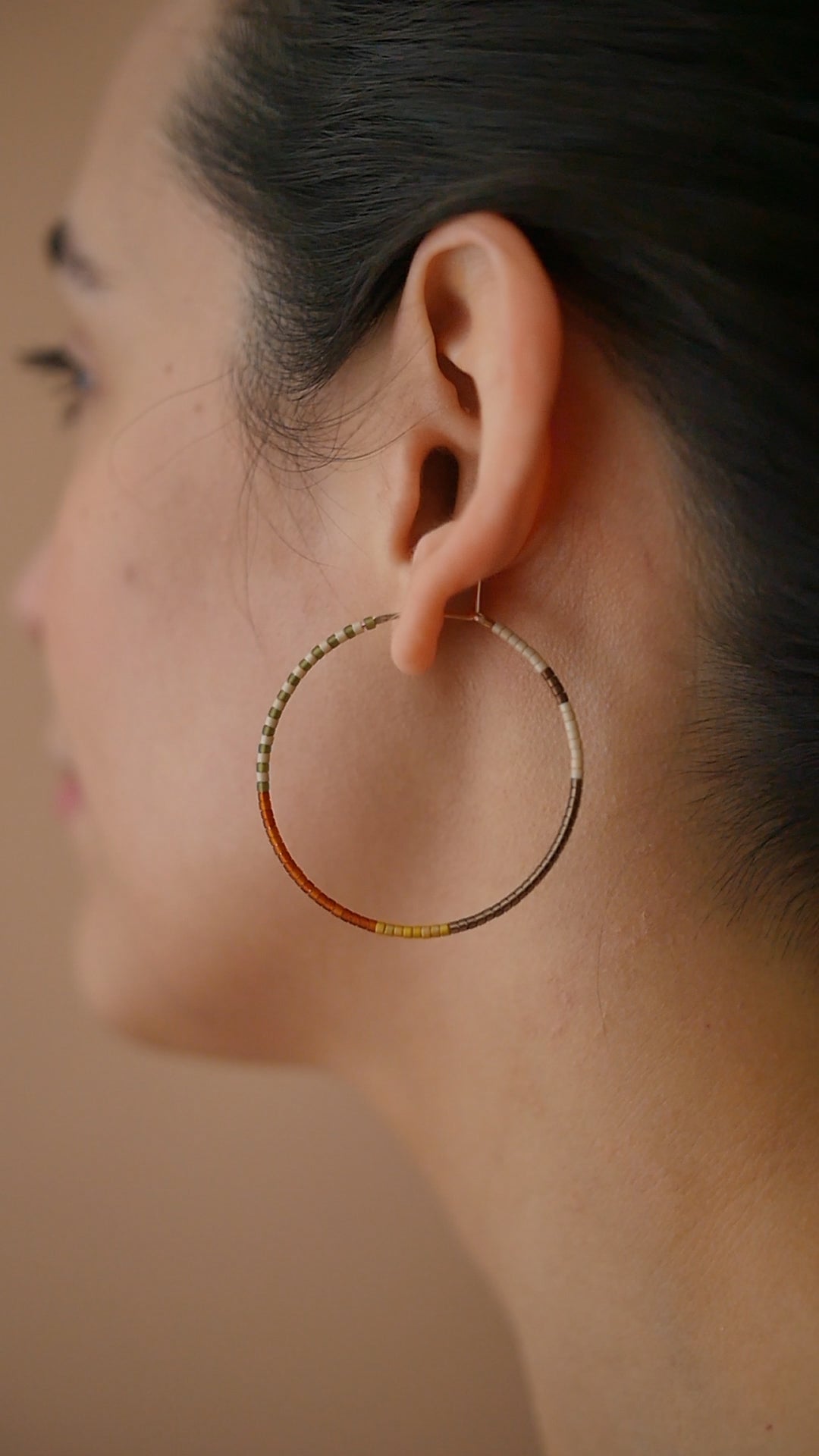 Odile - 1.25" & 1.75" 14 KT Gold Hoops