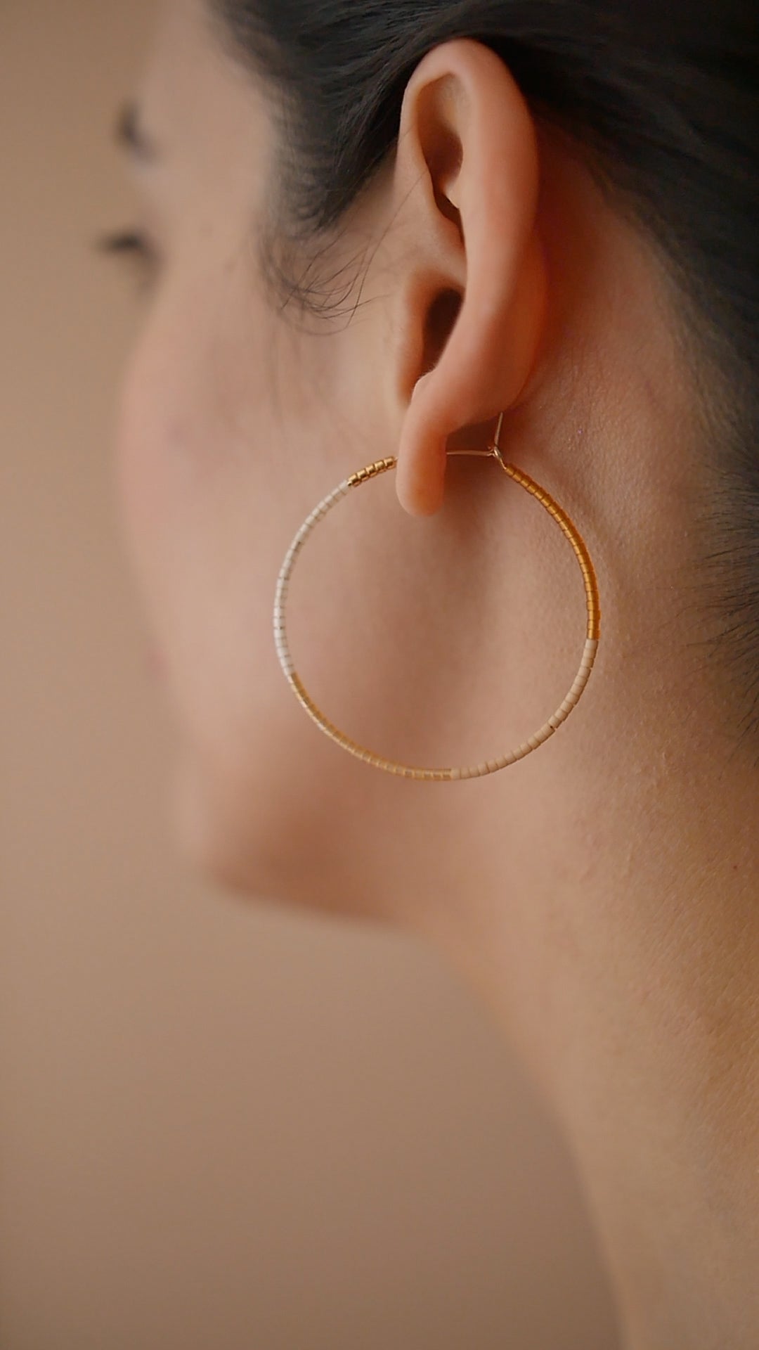 Ollia - 1.25" & 1.75" 14 KT Gold Hoops