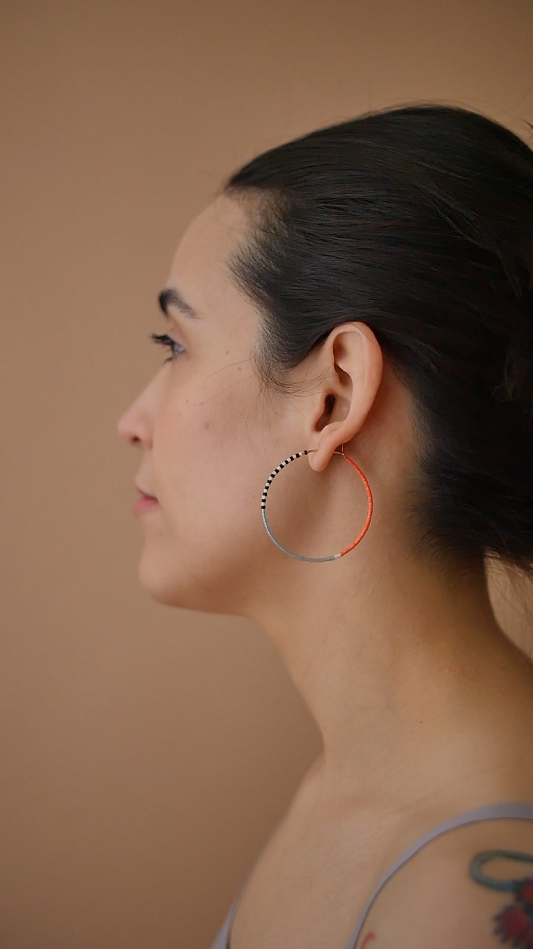 Pantha - 1.25" & 1.75" 14 KT Gold Hoops