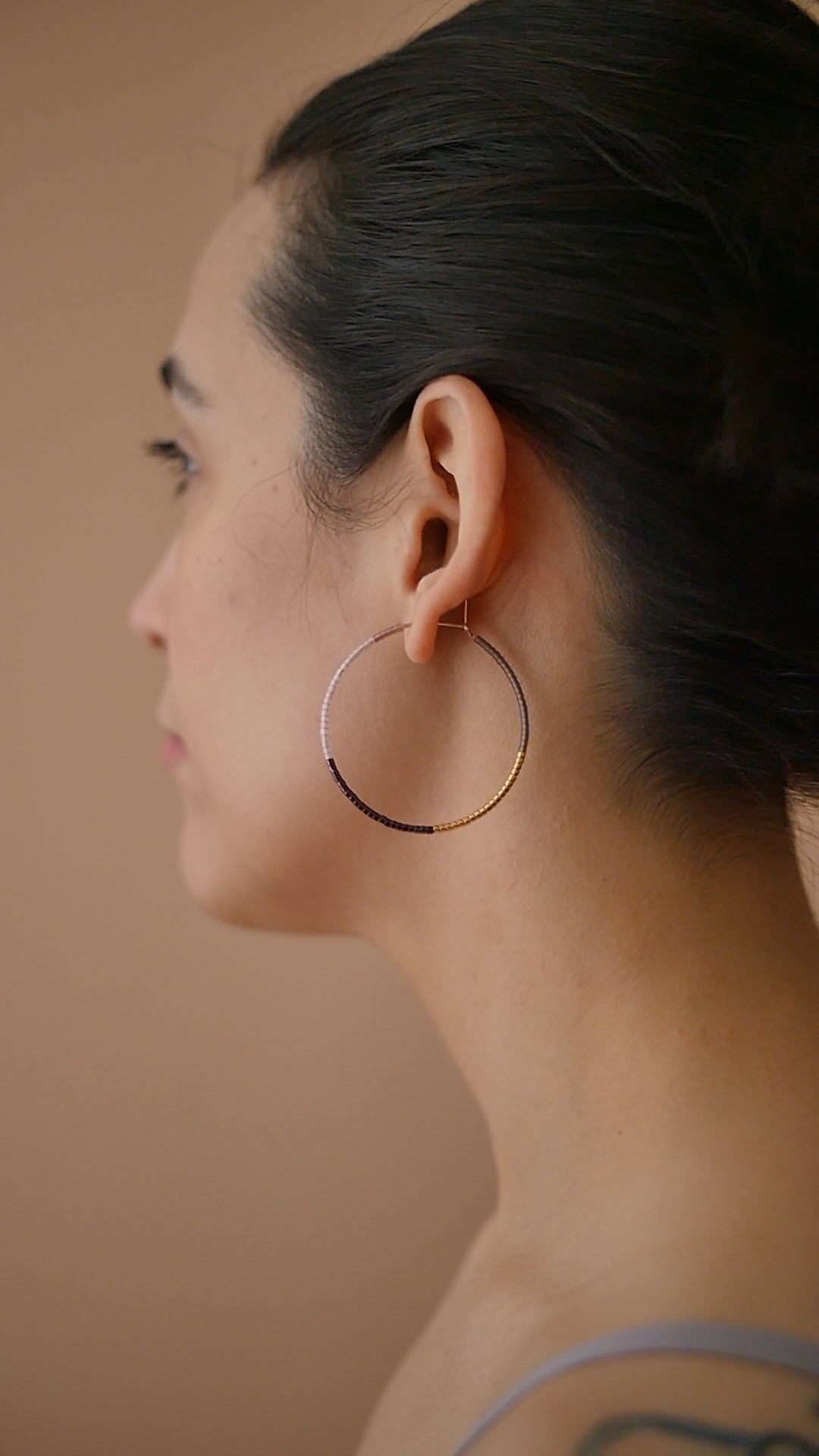 Sabina - 1.25" & 1.75" 14 KT Gold Hoops