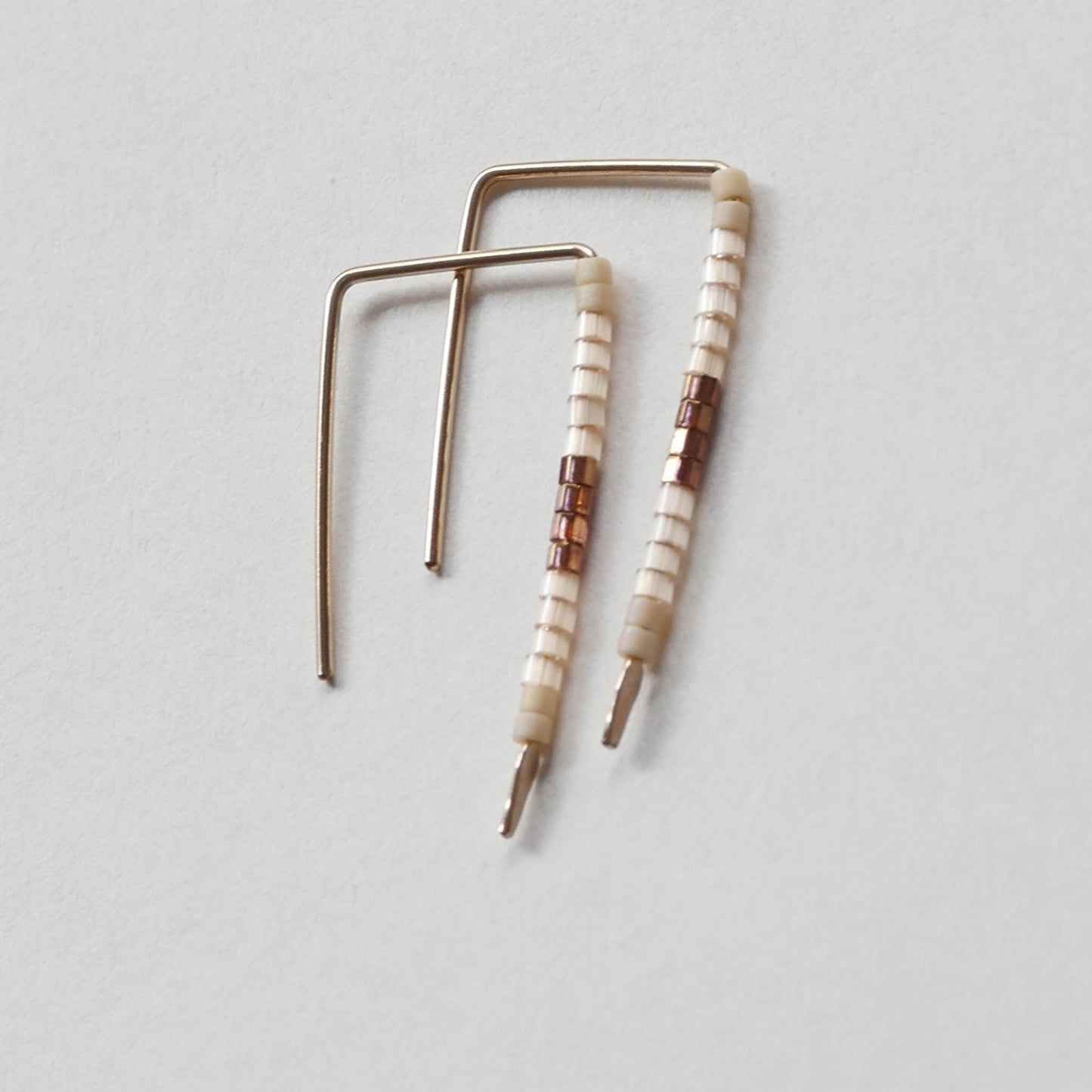 Tillie - 14 KT Gold Bar Studs