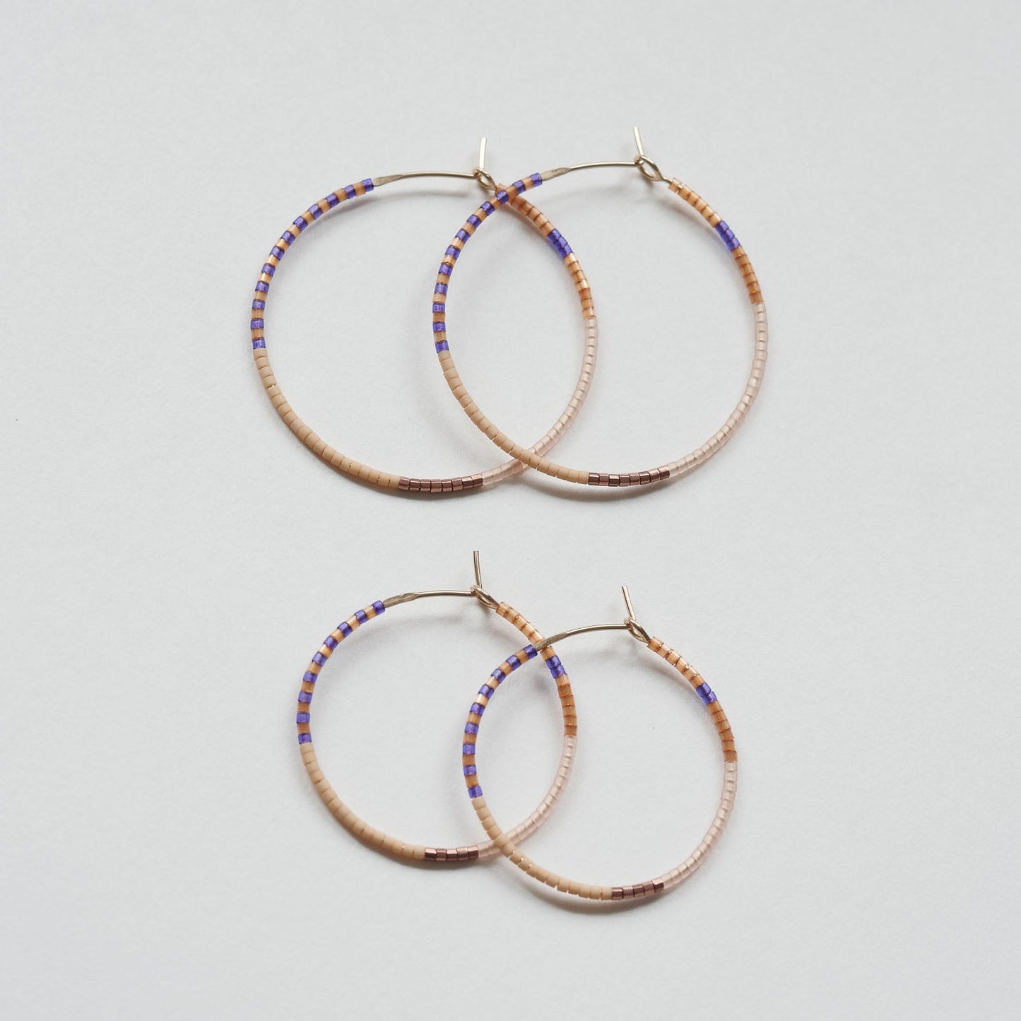 Tunde - 1.25" & 1.75" 14 KT Gold Hoops
