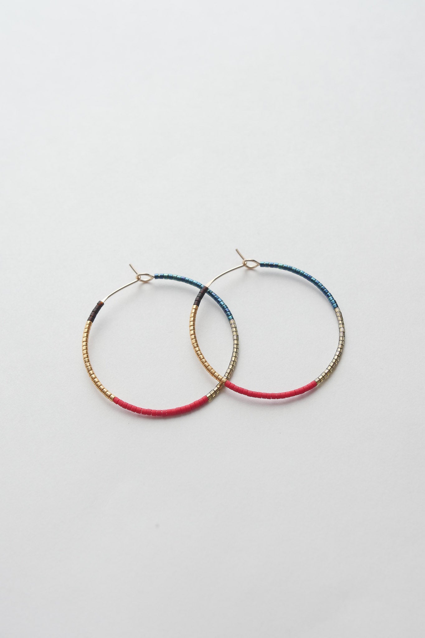 Afeni - 1.25" & 1.75" 14 KT Gold Hoops