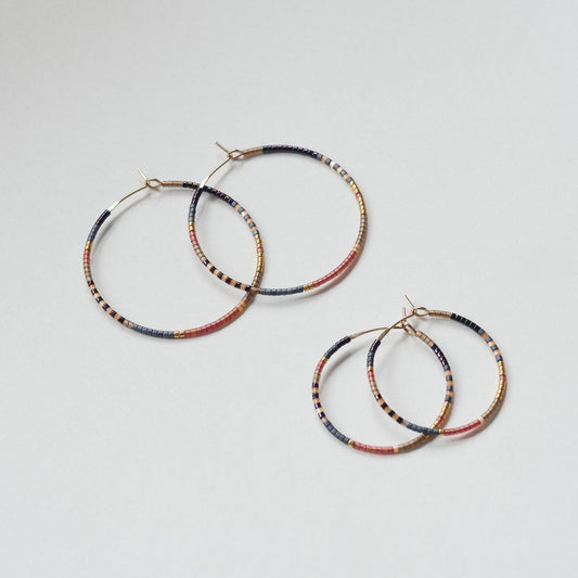Althia - 1.25" & 1.75" 14 KT Gold Hoops