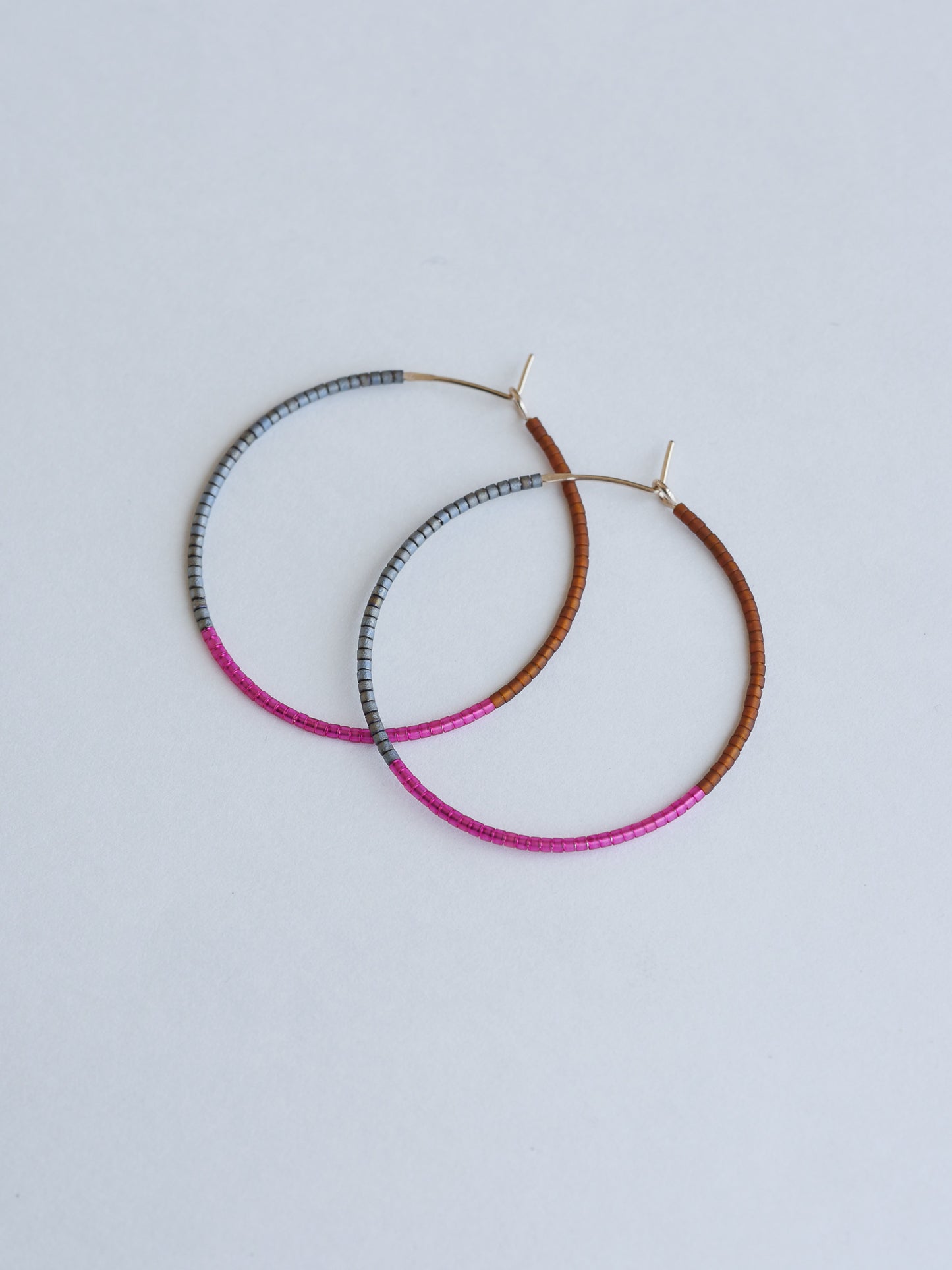 Adila - 1.25" & 1.75" 14 KT Gold Hoops