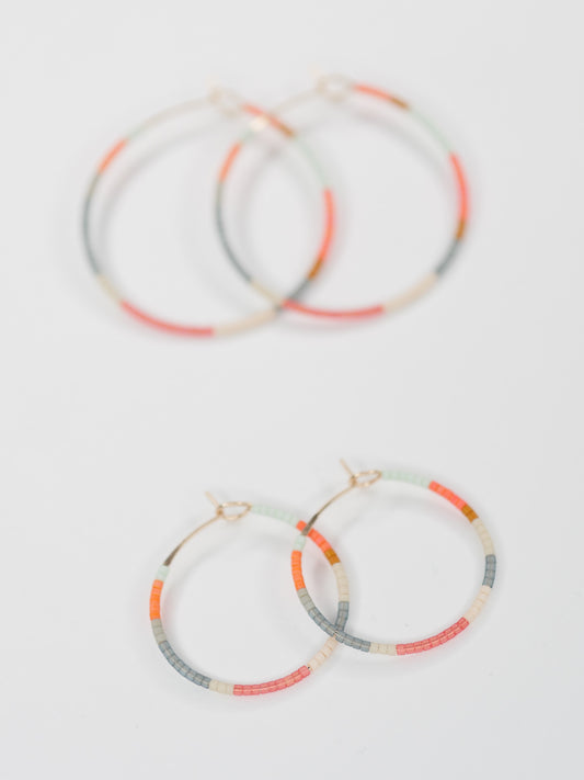 Chise - 1.25" & 1.75" 14 KT Gold Hoops