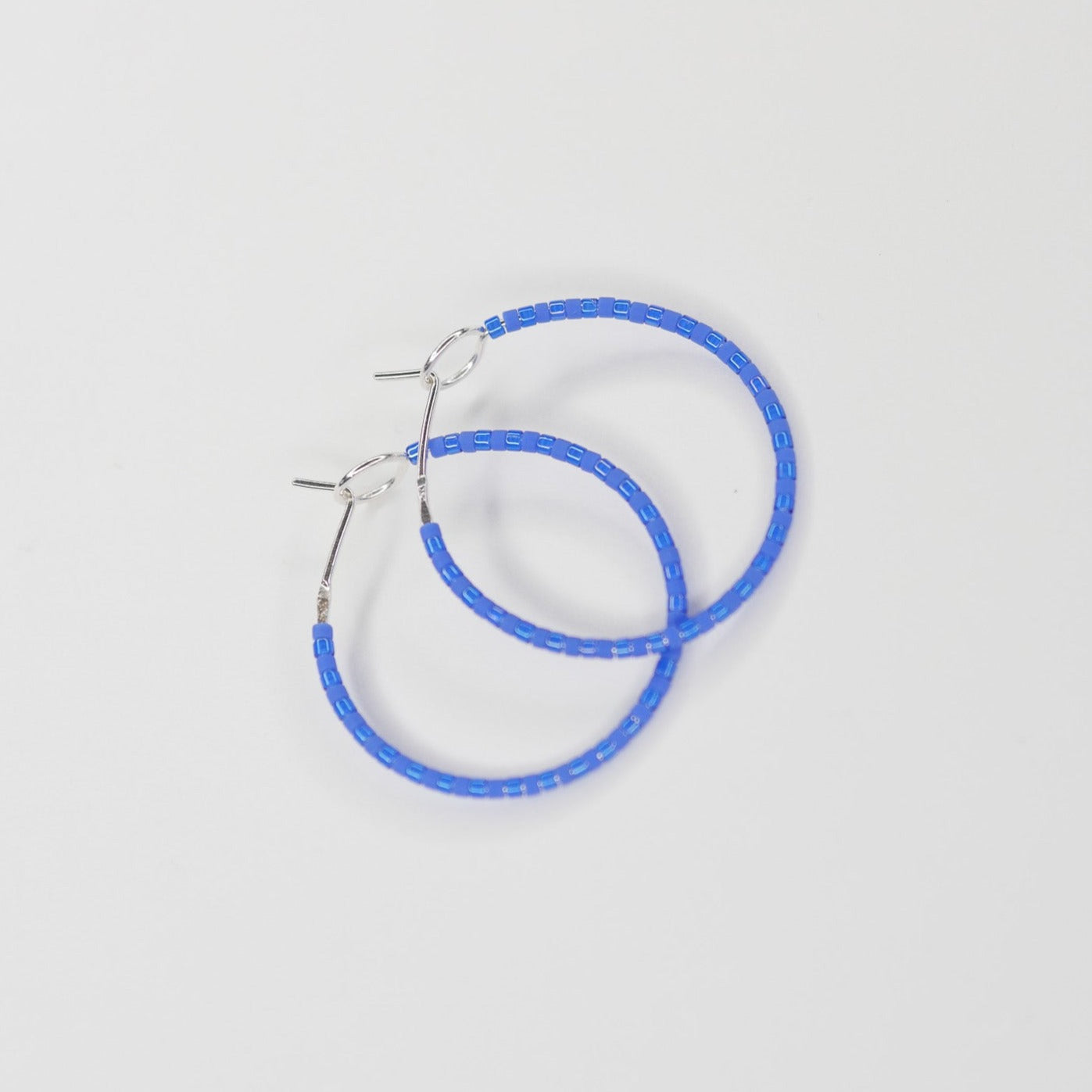 Loretta - 1.25" Sterling Silver Hoops