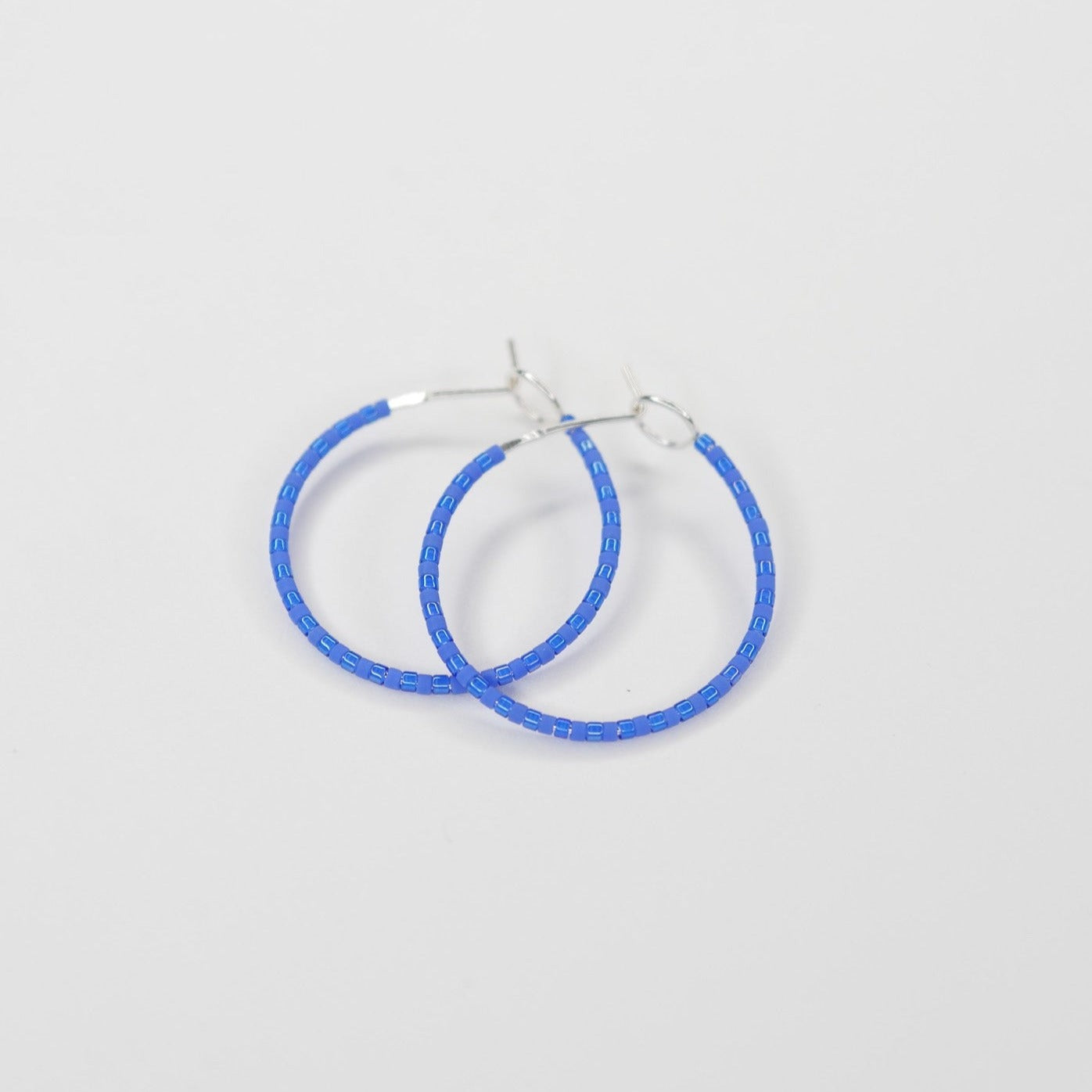 Loretta - 1.25" Sterling Silver Hoops