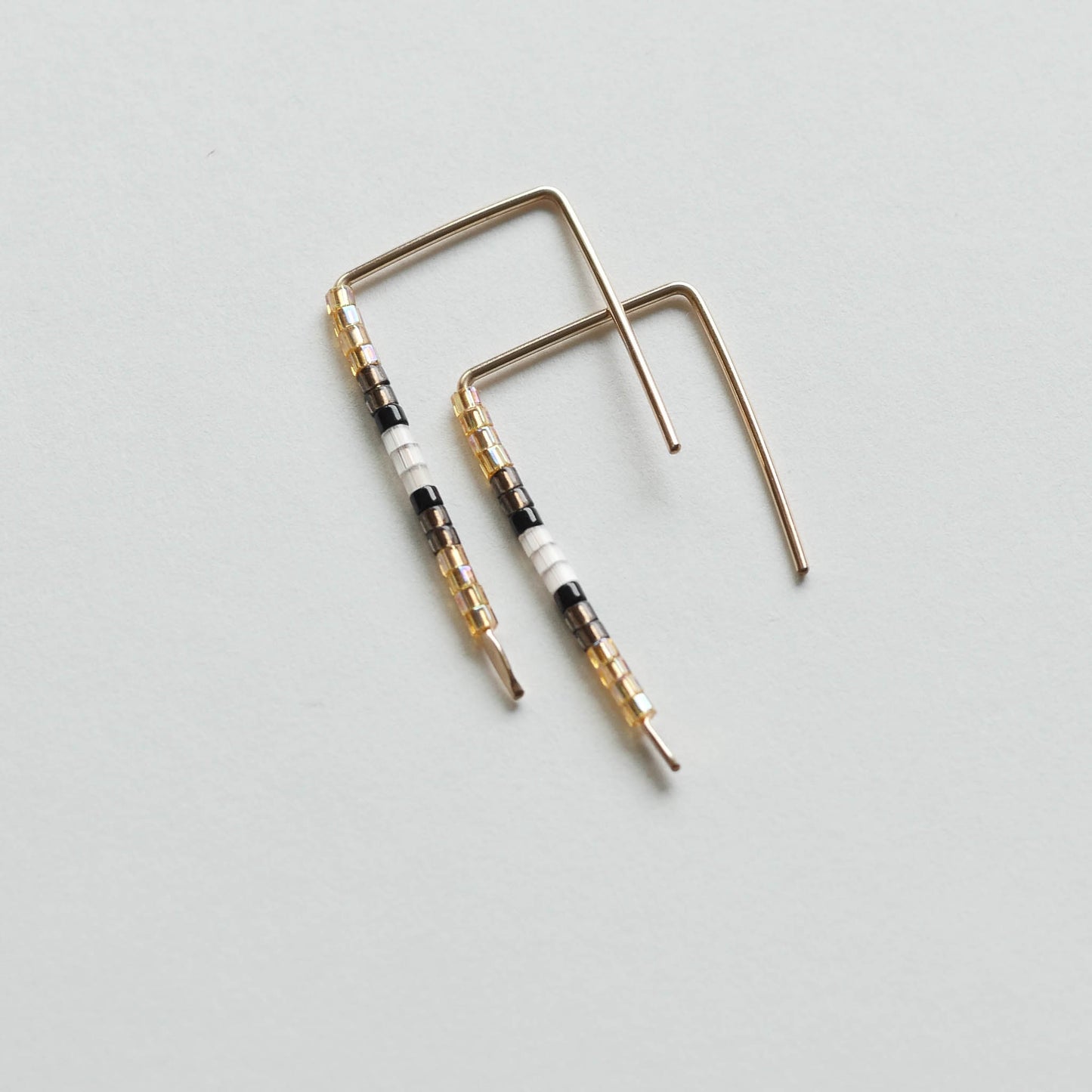 Eba - 14 KT Gold Bar Studs