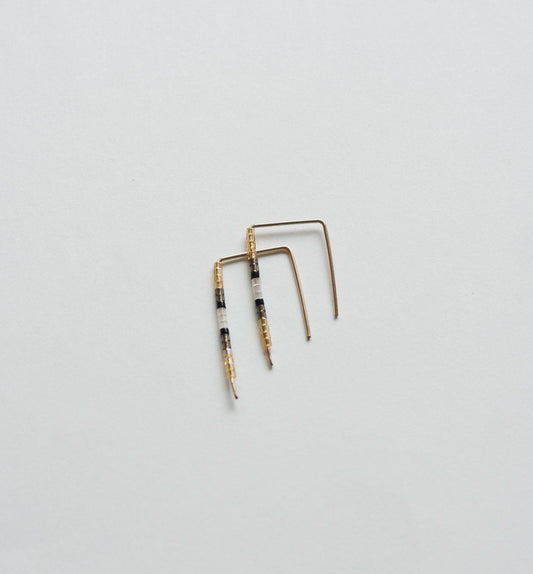 Eba - 14 KT Gold Bar Studs