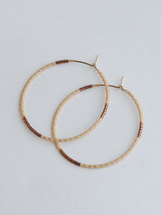 Melina 1.25" & 1.75" 14 KT Gold Hoops