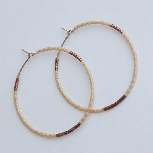 Melina 1.25" & 1.75" 14 KT Gold Hoops