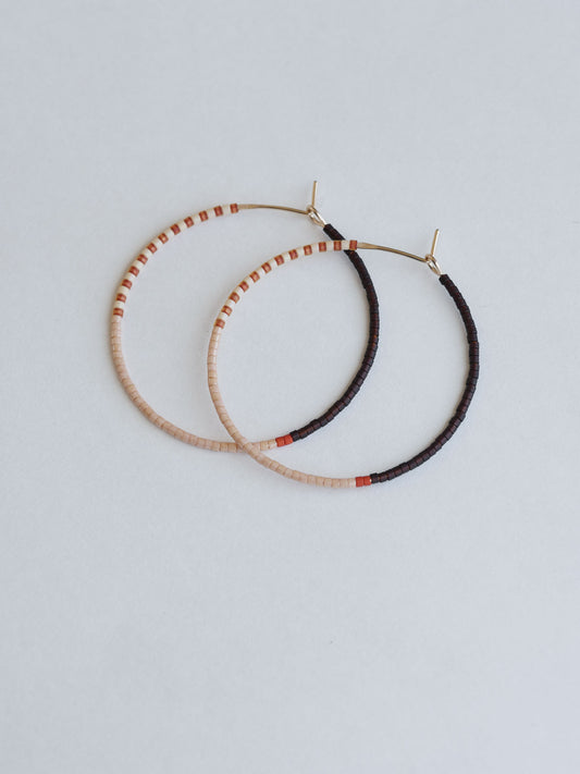 Jiraya - 1.25" & 1.75" 14 KT Gold Hoops