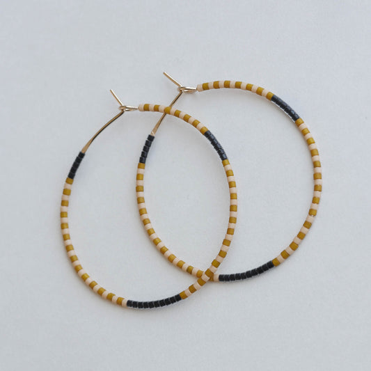 Breeda - 1.25" & 1.75" 14 KT Gold Hoops