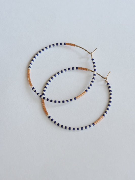 Effie - 1.25" & 1.75" 14 KT Gold Hoops