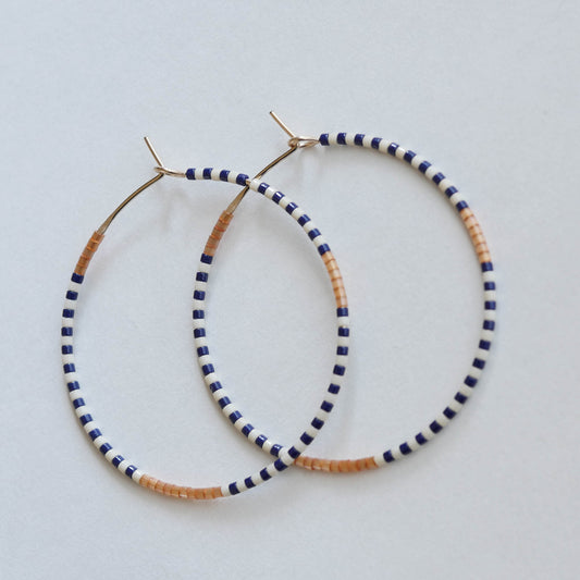 Effie - 1.25" & 1.75" 14 KT Gold Hoops