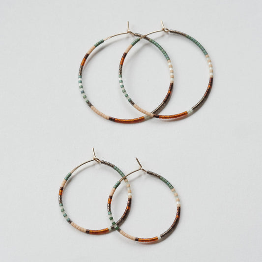 Eanna - 1.25" & 1.75" 14 KT Gold Hoops