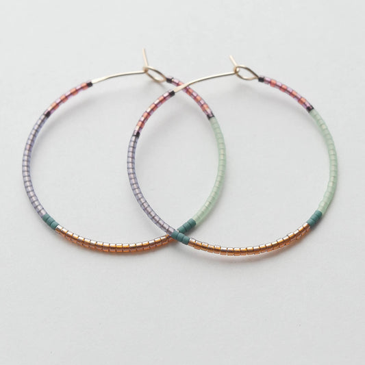 Heruka - 1.25" & 1.75" 14 KT Gold Hoops