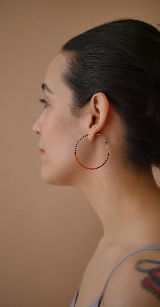 Jaya - 1.25" & 1.75" 14 KT Gold Hoops