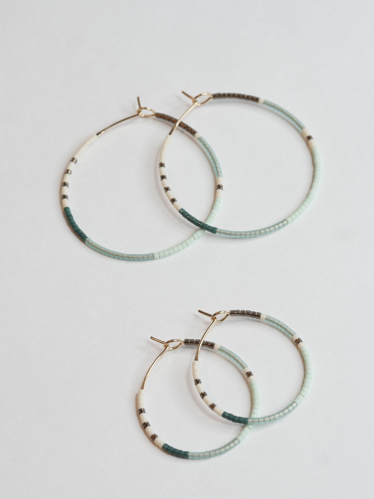 Jamila - 1.25" & 1.75" 14 KT Gold Hoops