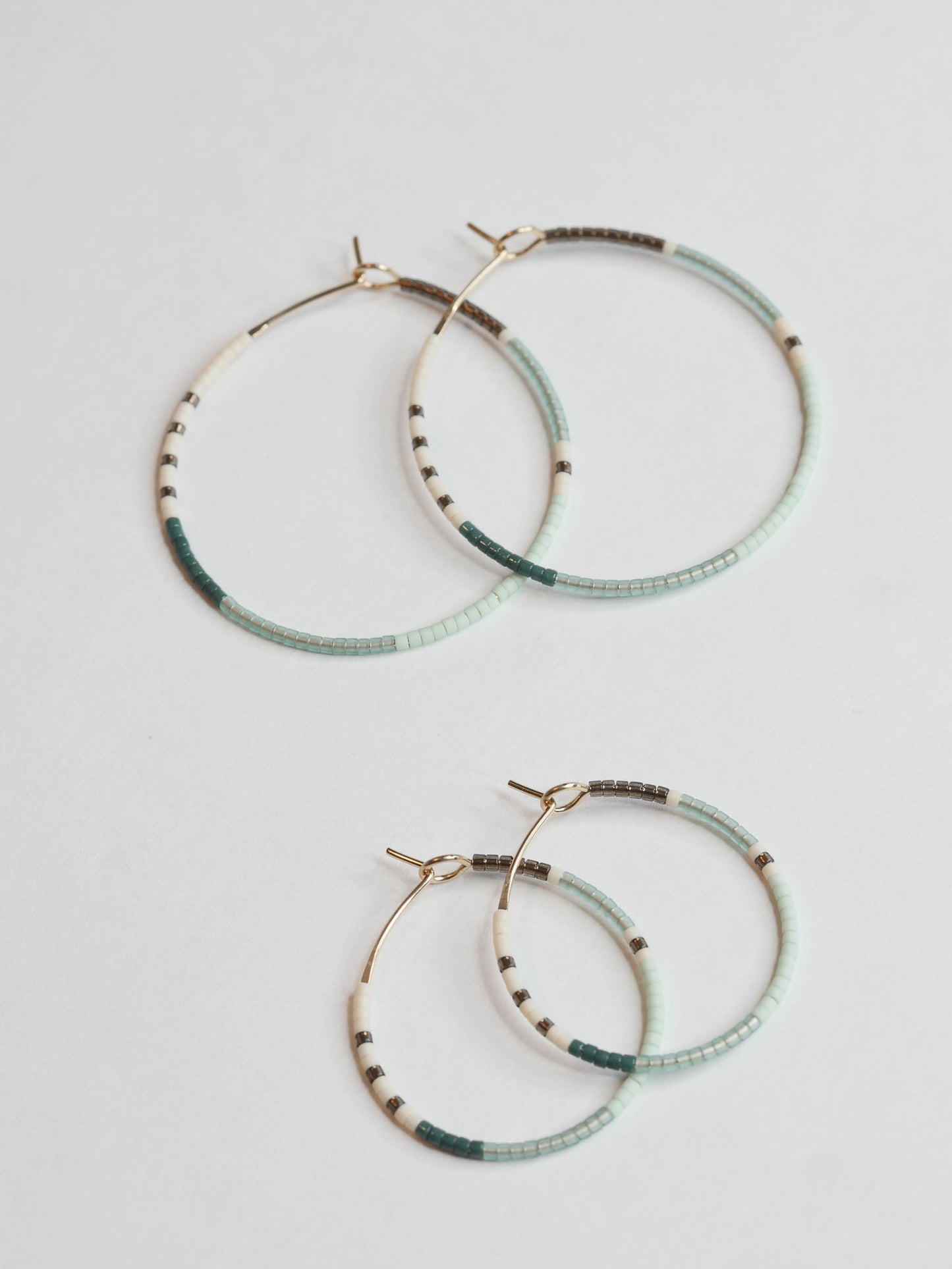 Jamila - 1.25" & 1.75" 14 KT Gold Hoops