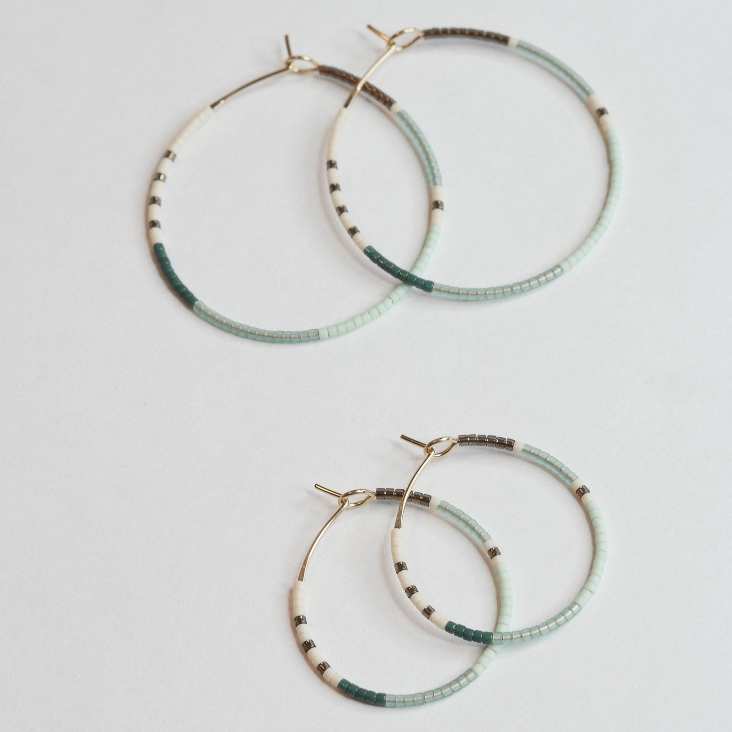 Jamila - 1.25" & 1.75" 14 KT Gold Hoops