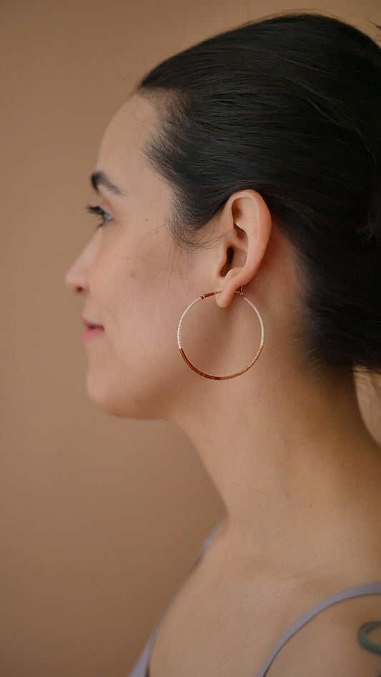 Livia - 1.25" & 1.75" 14 KT Gold Hoops