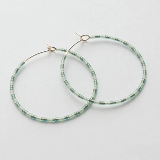 Lida - 1.25" & 1.75" 14 KT Gold Hoops