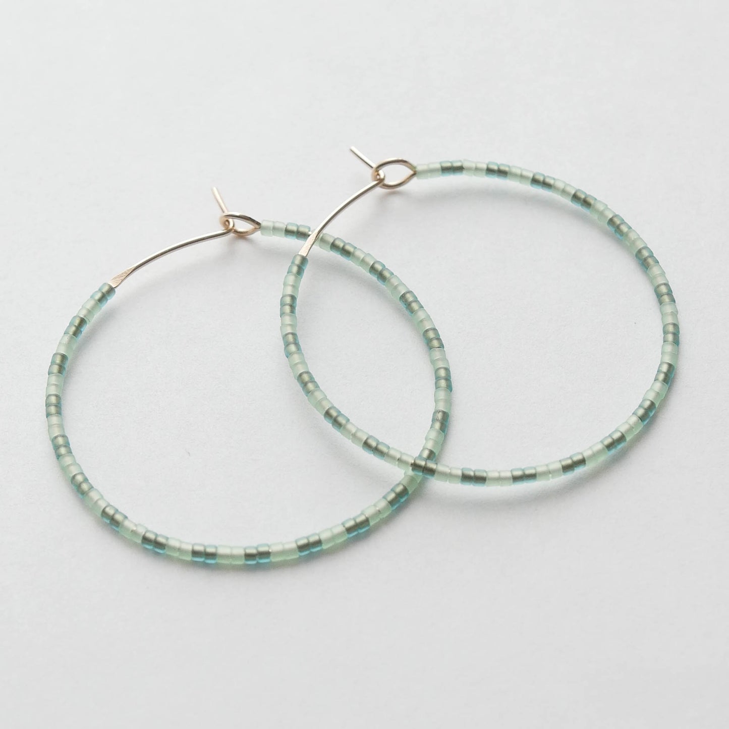 Lida - 1.25" & 1.75" 14 KT Gold Hoops