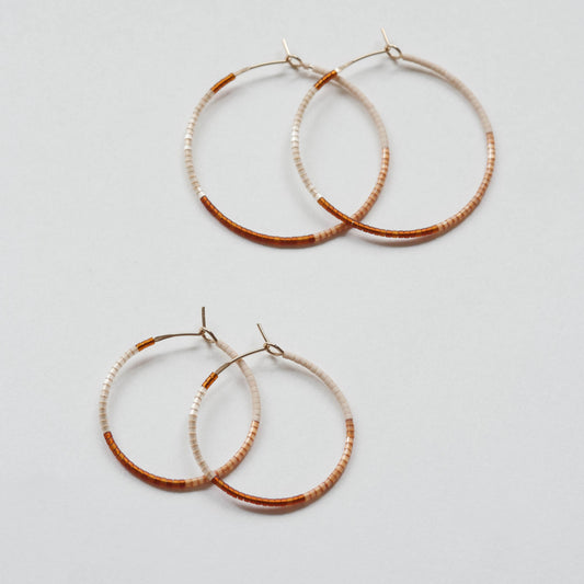 Livia - 1.25" & 1.75" 14 KT Gold Hoops